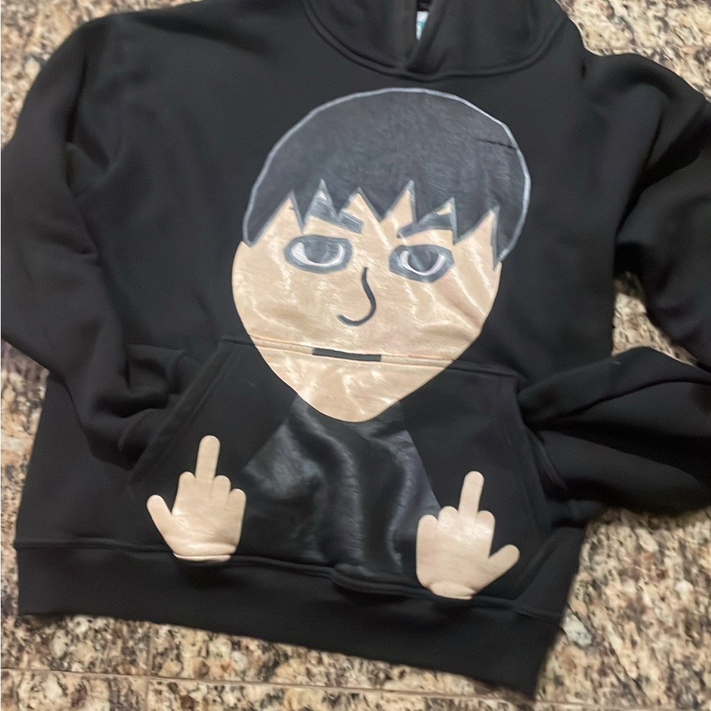 Vetements Black Graphic Sweater